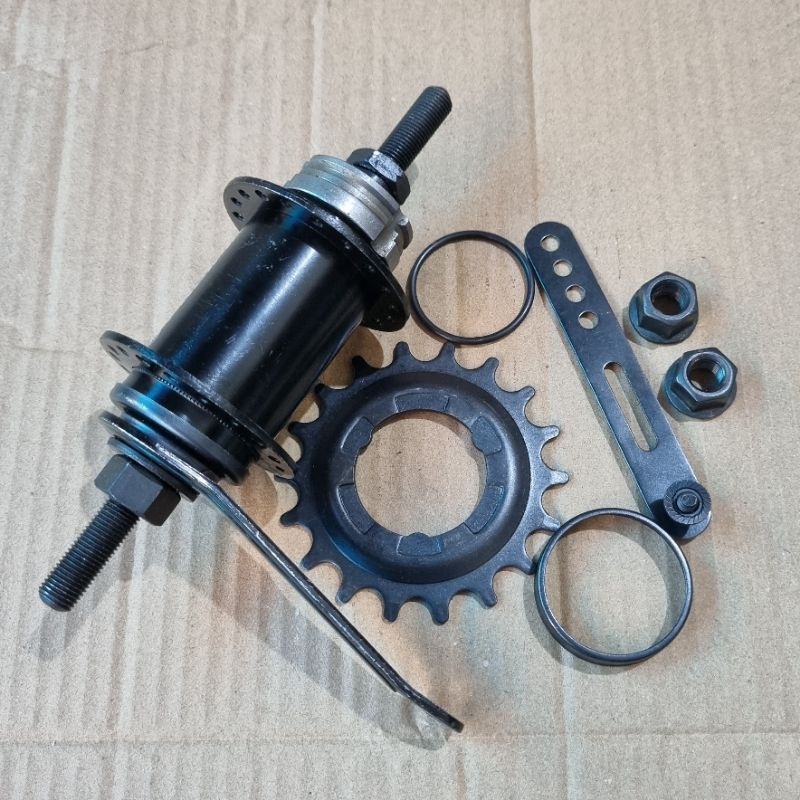 hub torpedo fixie bmx 36h 18T bmx fixie hitam