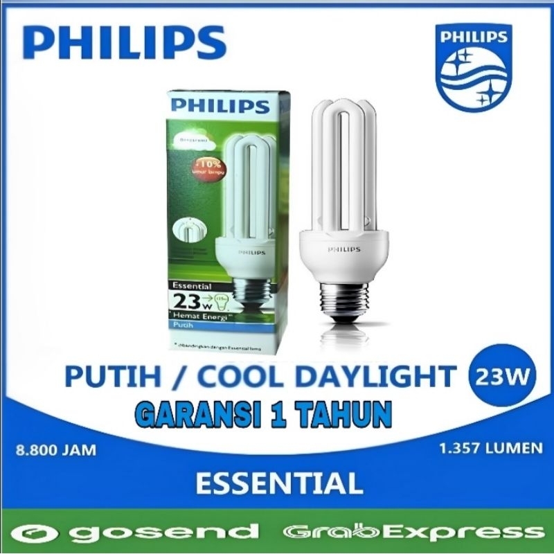 Lampu Philips Essential 23w 23 Watt  23 W 23watt