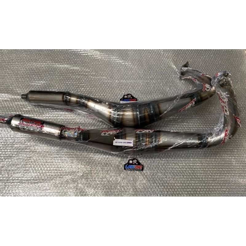 knalpot Rxk 3v3 super plat besi Ahau Motor