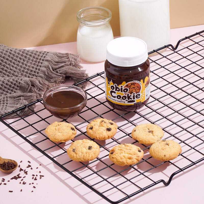 OBIO COOKIE - Cookies with Melty Chocolate, Snack Cookies Jar, Snacktok Lumer HALAL Produk Lokal