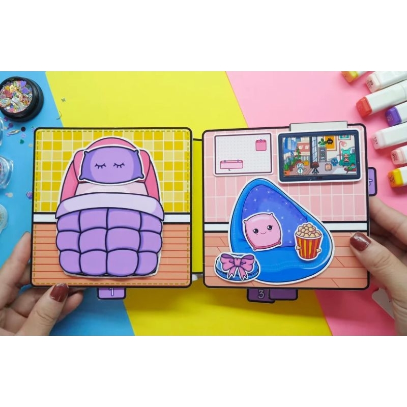 TOCA BOCA WORLD BOOK LIFE BABY HOUSE DECORATION BUKU TOCA BOCA / EDUKASI ANAK / BPBPAN / BONGKAR PAS