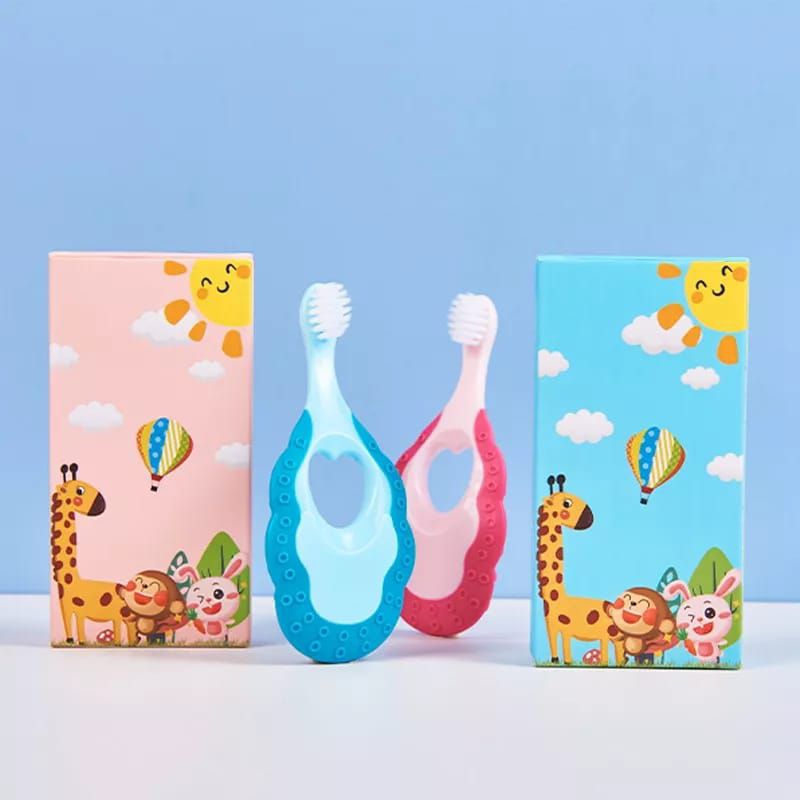 Haoniu Jerapah 1pcs Sikat Gigi Anak Bayi Cotton Toothbrush Import