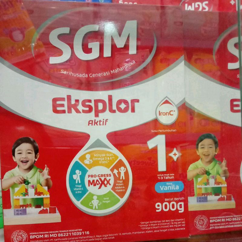 SGM 1+ EKSPLOR 900gram | Vanila Madu| 1-3 tahun