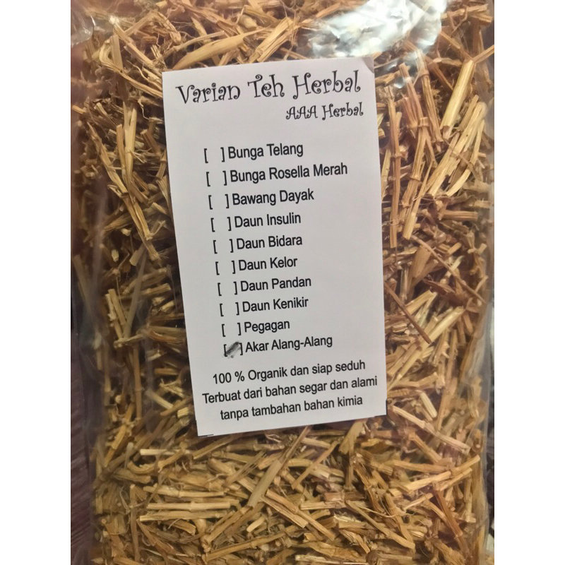 

Teh Alang Alang/Teh Akar Alang Alang/Teh herbal Murah/Alang Alang Root Herbal Tea/Asli 100% Organik Siap Seduh