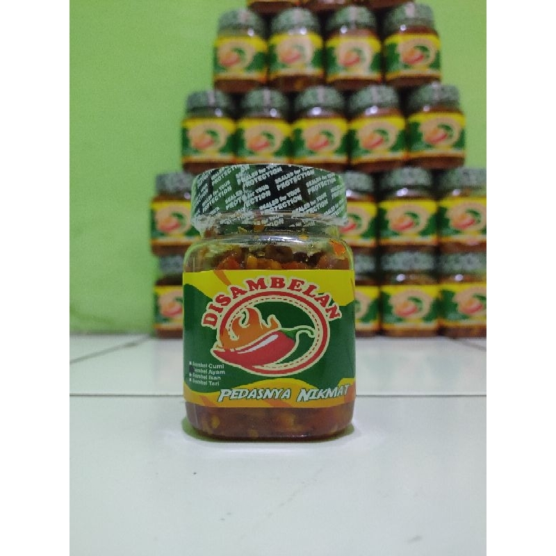 

Sambel ayam suwir , disambelan , sambal enak sambal viral sambel pedasnya nikmat 150gr.