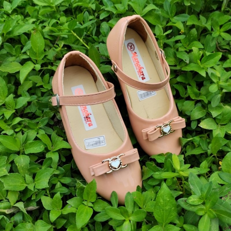 khainuna flats shoes anak Kilat pita tumpuk variasi