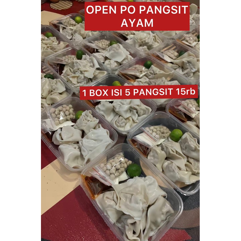 PANGSIT AYAM DOWER ISI 5 + BUMBU