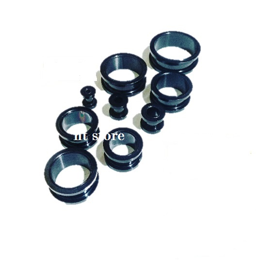 percing hitam/Persing telinga/piercing plug/expander telinga/anting persing/ear plug