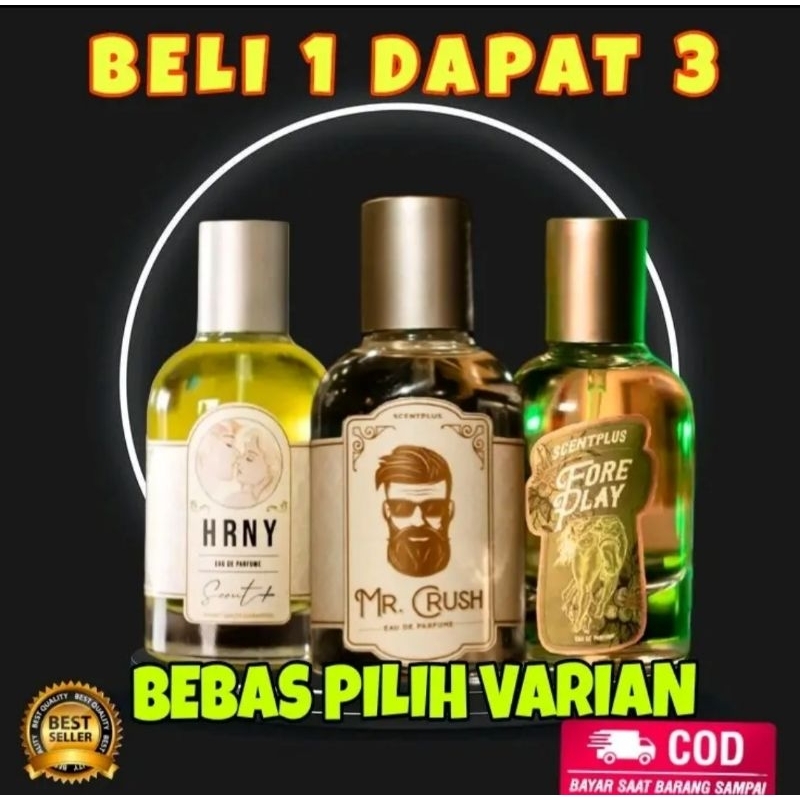 PROMO BELI 1 DAPAT 3 PARFUM HRNY / MR CRUSH / STAYCATION BEBAS PILIH VARIAN 30 ML