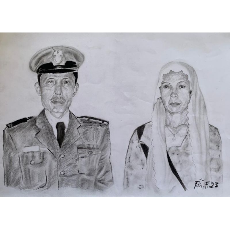 Sketsa Wajah Pensil A3 | Kado dan Hiasan