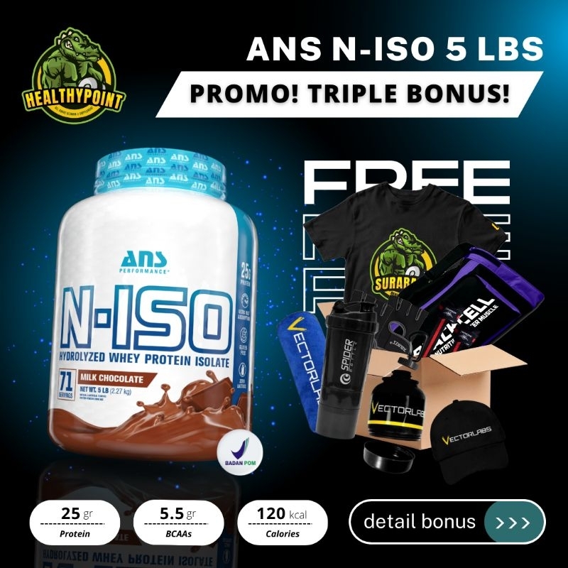 ANS PERFORMANCE N-ISO 5 LBS ISOLATE HYDROLYZED PROTEIN WHEY ANS NISO N ISO 5LBS