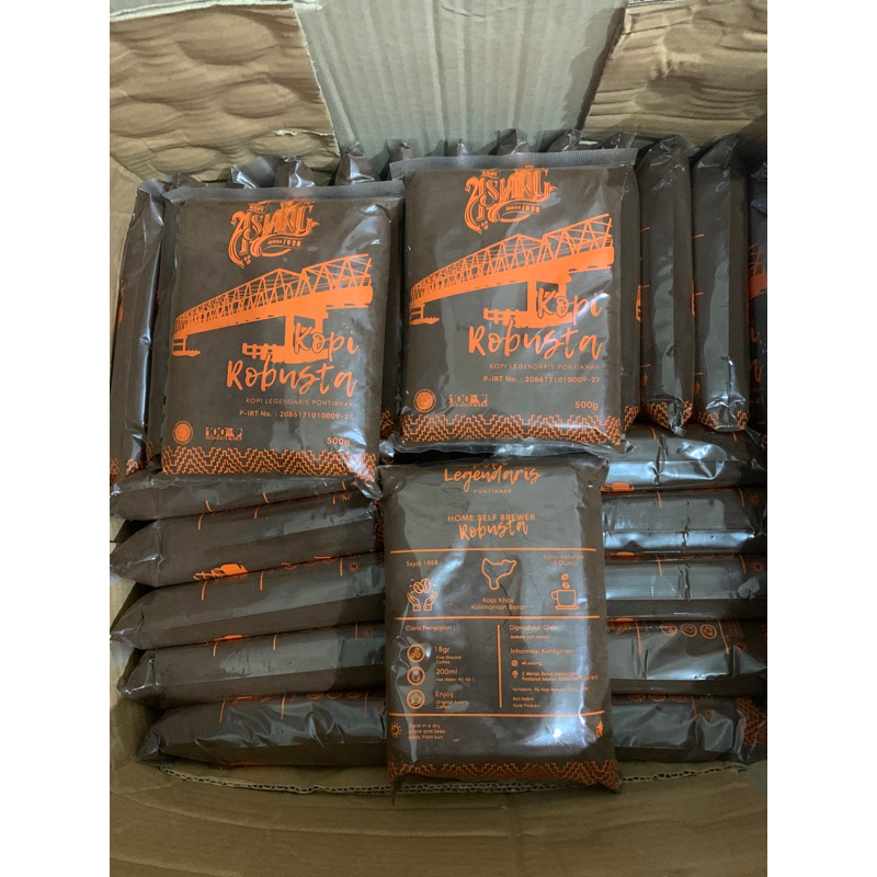 KOPI BUBUK WARKOP ASIANG 500gram KHAS PONTIANAK KOPI ASIANG KOPI LEGENDARIS KHUNTIEN PONTI KOPI ROBUSTA 1/2 KG