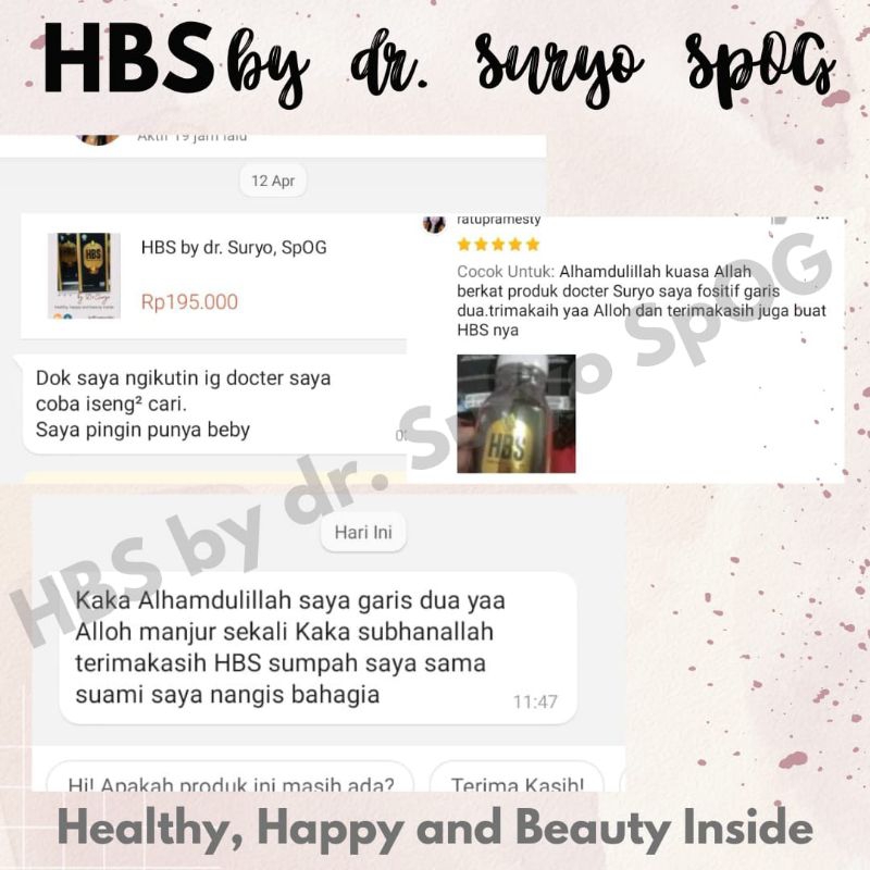 HBS by dr Suryo, SpOG | SoftCapsul | Premium | Promil | 4 botol HBS