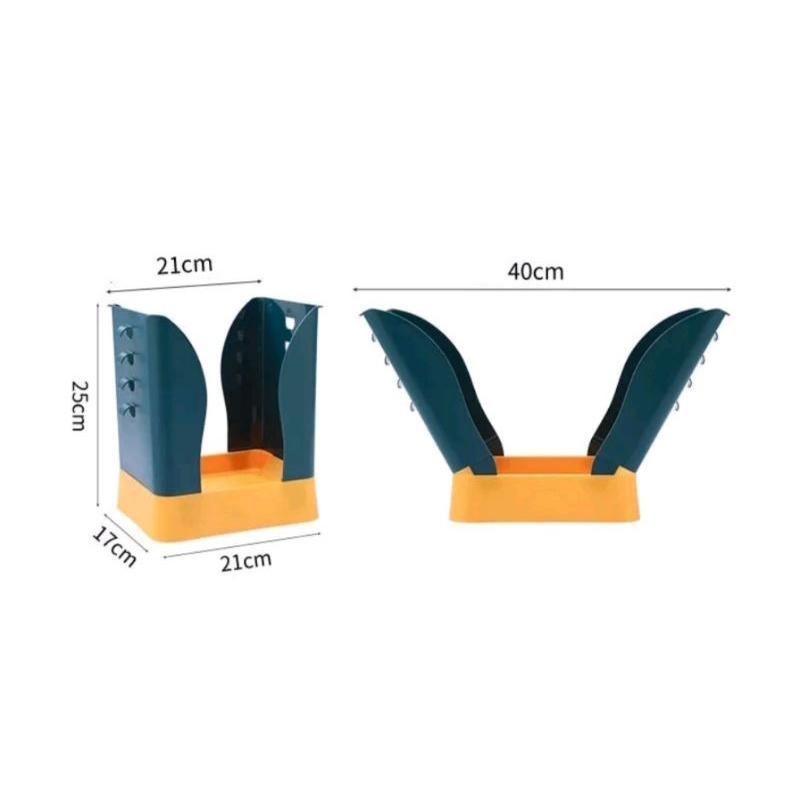 Tempat sampah lipat multifungsi