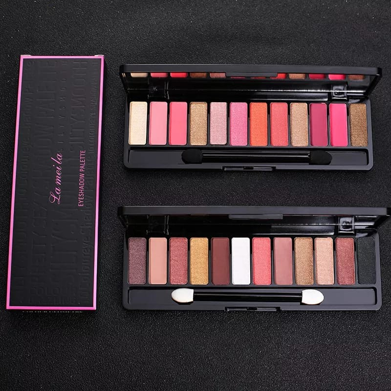 Lameila Lamailai Eyeshadow Pallete 12 Warna Original La Mei La LML1111