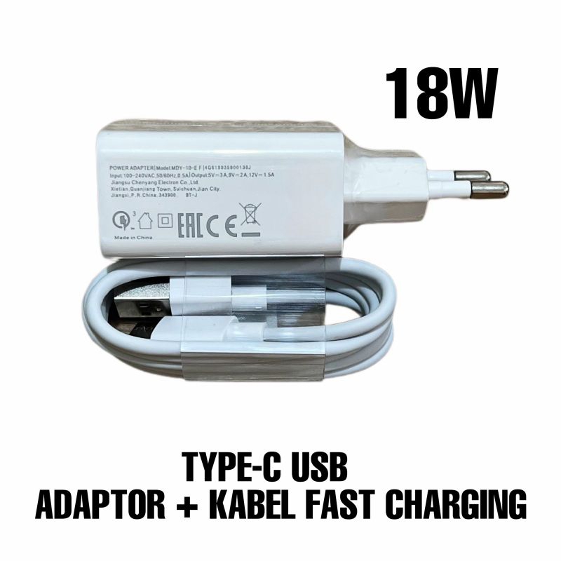 CHARGER 18W FAST CHARGING KABEL TYPE C / KABEL MICRO USB