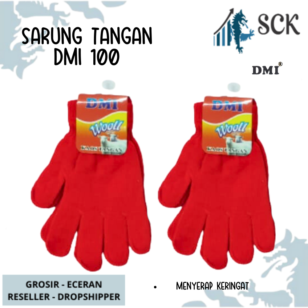 Sarung Tangan DMI 100 Polos WARNA / Sarung Tangan Perempuan Dewasa Wanita / Perlengkapan Otomotif - sckmenwear GROSIR