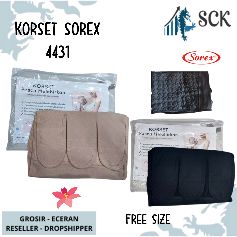 Korset SOREX 4431 Korset Pelangsing / Pengecil Perut stlh Melahirkan Wanita / Korset 4431 - sckmenwear GROSIR