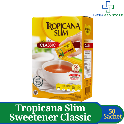 

Tropicana Slim Sweetener Classic Gula 50 Sachet | Pemanis Rendah Kalori