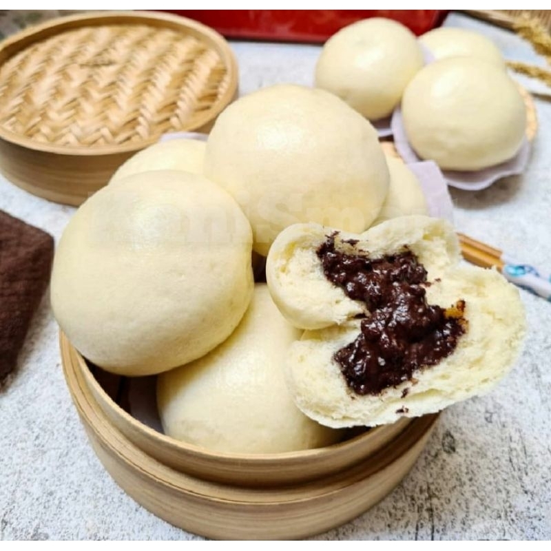 

Bakpao frozen / pao / camilan / kukus / coklat kacang tanah hijau tiramisu kelapa