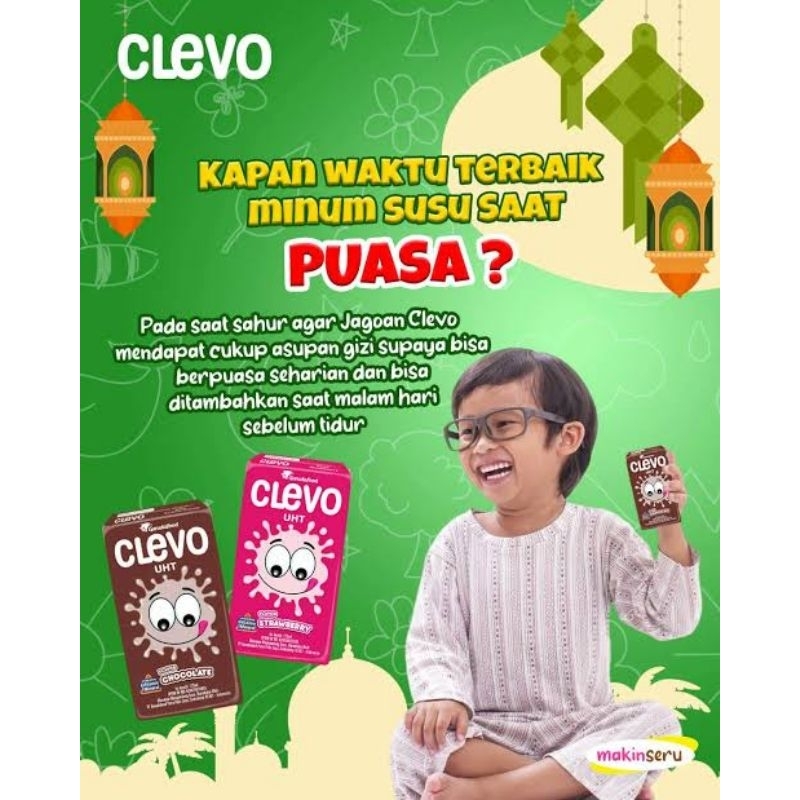 ✨ FSFF ✨ Clevo Susu UHT Coklat Strawberry by Garudafood