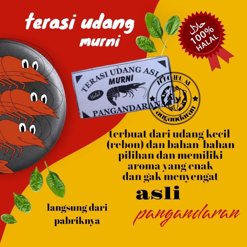 

TERASI UDANG MURAH (MURNI) ASLI/KHAS PANGANDARAN