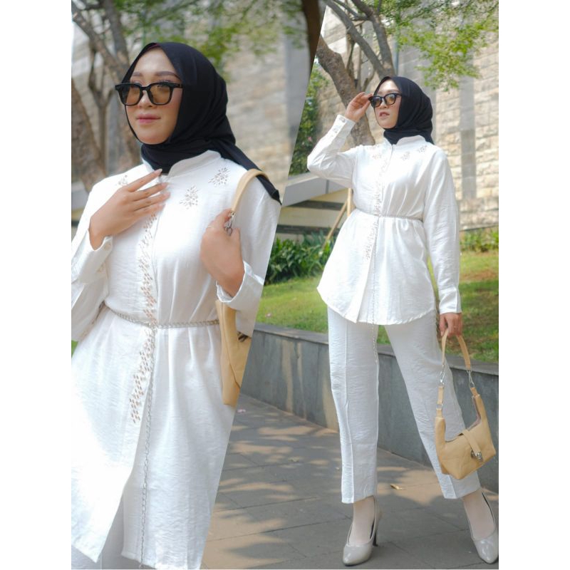 buna set linen crinkle