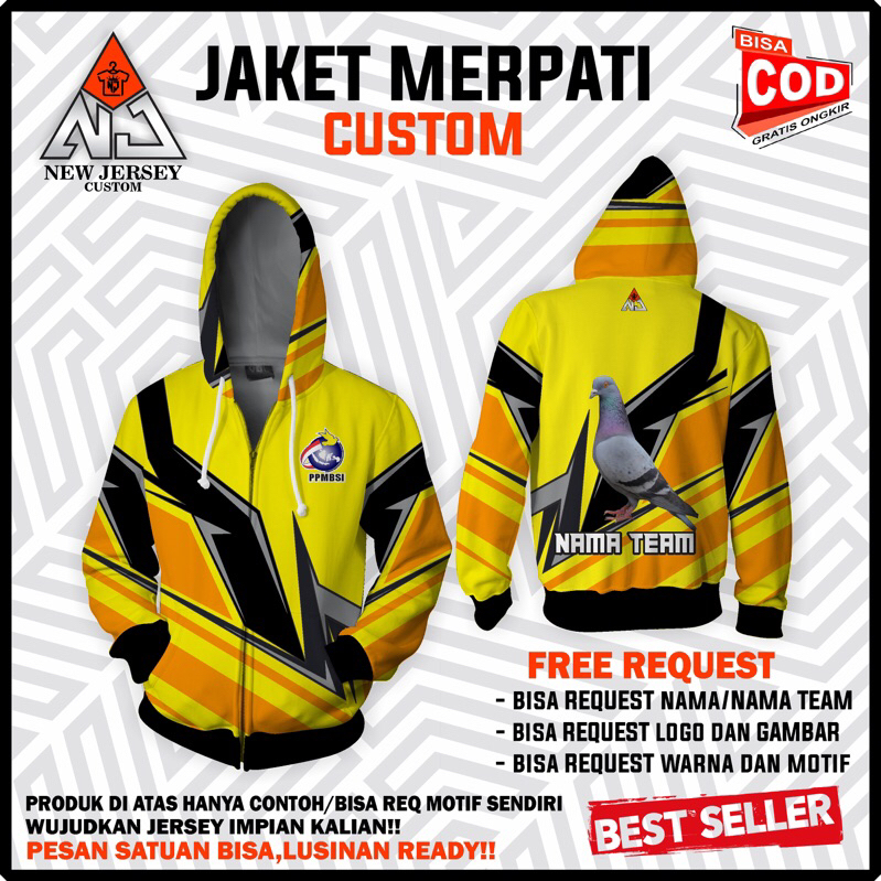 Hoodie jersey Merpati Custom Design