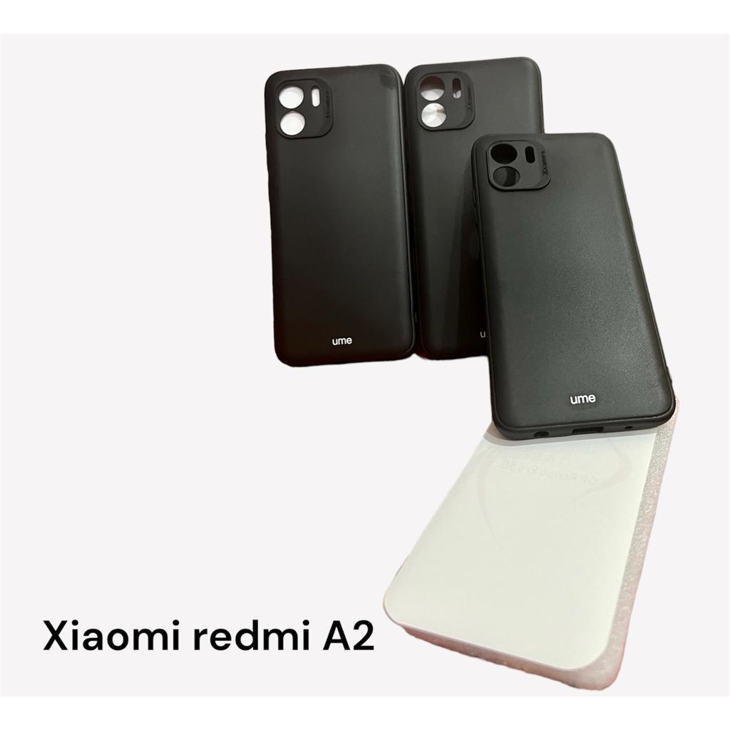 CASING XIAOMI REDMI A2 UME MATTE SOFTCASE SILIKON BLACK DOVE PROTECTION CAMERA