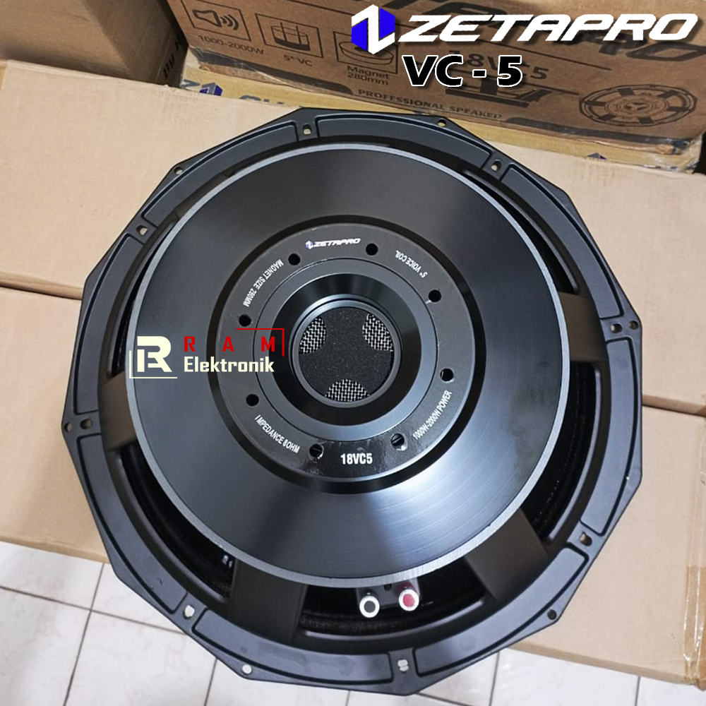 Komponen Speaker 18 Inch ZETAPRO 18VC5 | 18 VC5 Original 2000 Watt