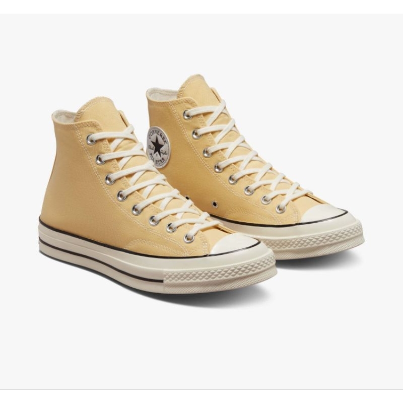 Sepatu Sneakers Wanita CONVERSE Chuck 70 High Oasis Yellow Egret Original A02757C