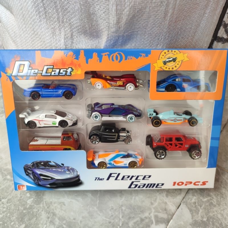 Mianan diecast mobil sport isi 10 pcs