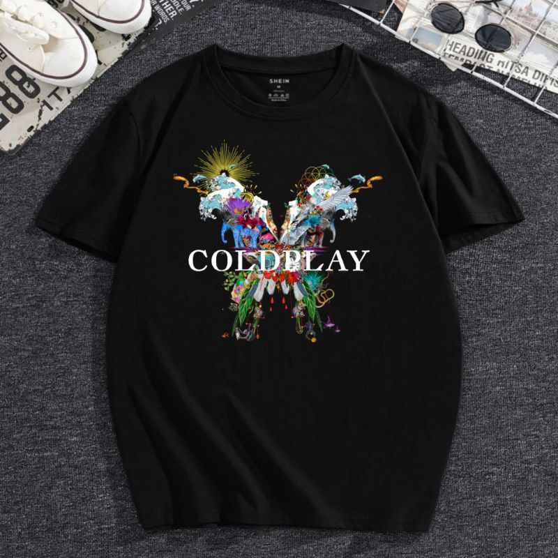 Kaos Band Coldplay Oversize Original Pria Jumbo Hitam Glow In The Dark Kaos Band Coldplay Tour Music Of The Spheres Lengan Pendek Second Cewek Baju Coldplay Tour Jakarta Original 2023 Oversize Wanita Lengan Pendek Jumbo Dewasa Tshirt T Shirt Coldplay XL