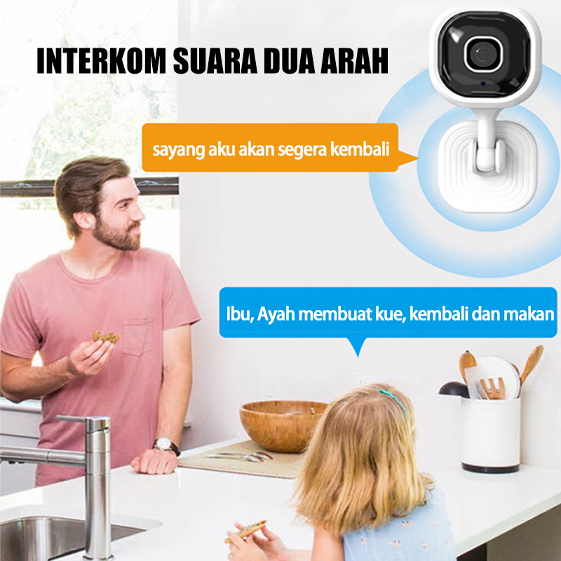 Bonkyo A3  Kamera Cctv Mini 1080p HD two-way voice Kamera Pengintai CCTV Wireles Wifi Camera - IP CAM - CCTV Penjagaan,