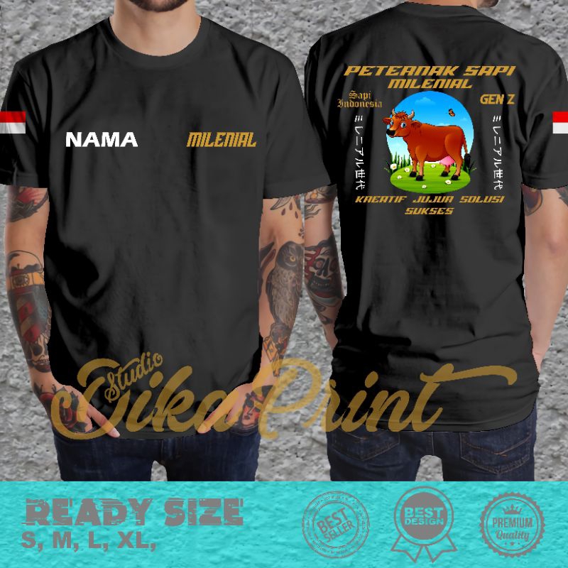 Kaos Peternak Sapi Milenial