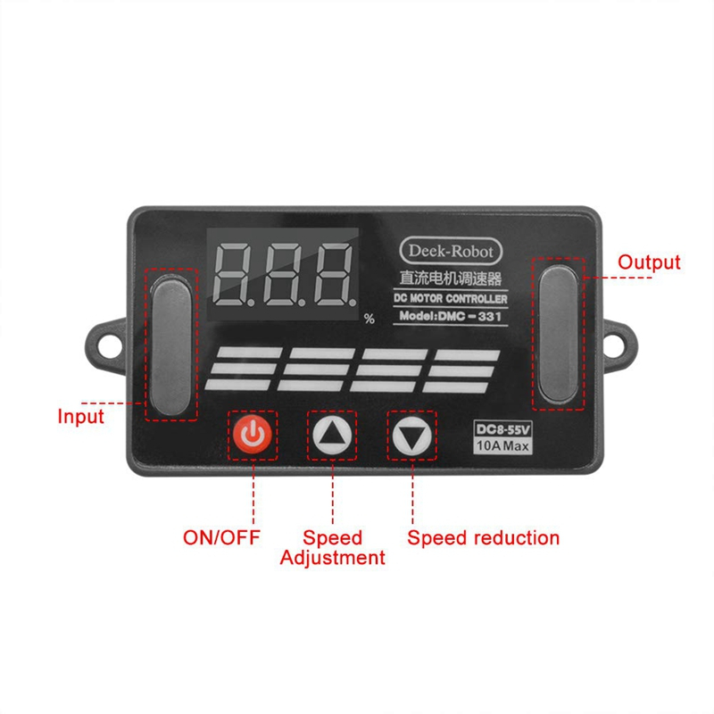 Motor Speed Controller PWM Regulator DMC-331 DC 8-55V 10A with LED Digital Display