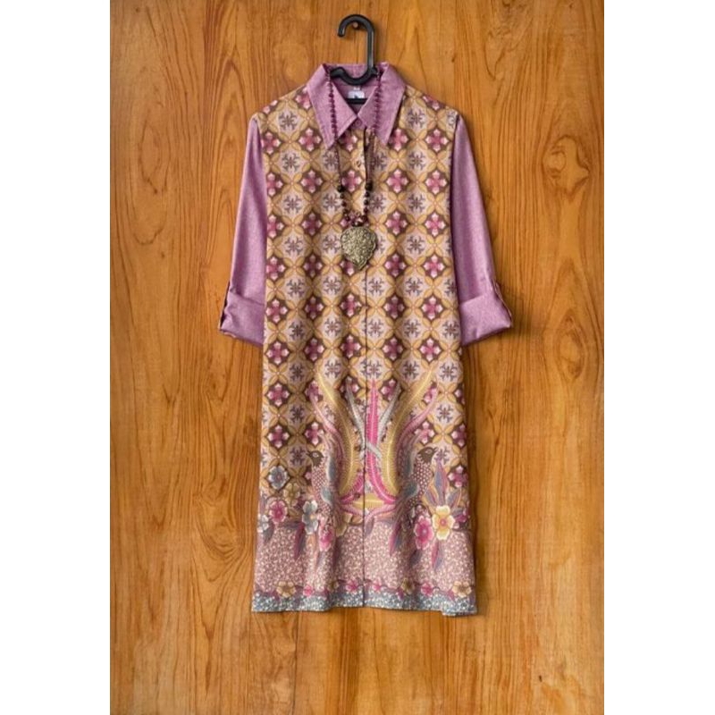 tunik dres batik wanita modern solo bahan katun size s-xxxl