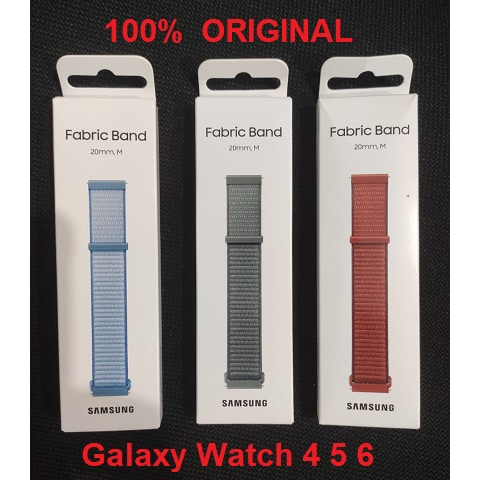 SAMSUNG Strap Fabric Band Galaxy Watch 4 5 6 Sport Active 20mm Original