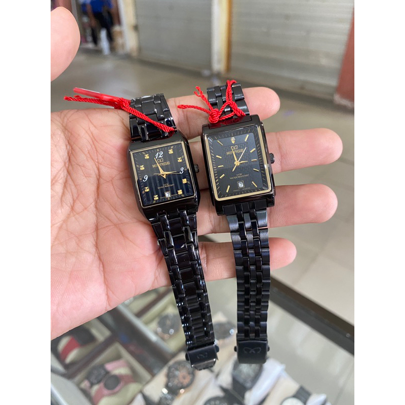 JAM TANGAN WANITA MIRAGE KOTAK SEGI empat terbaru tahan air