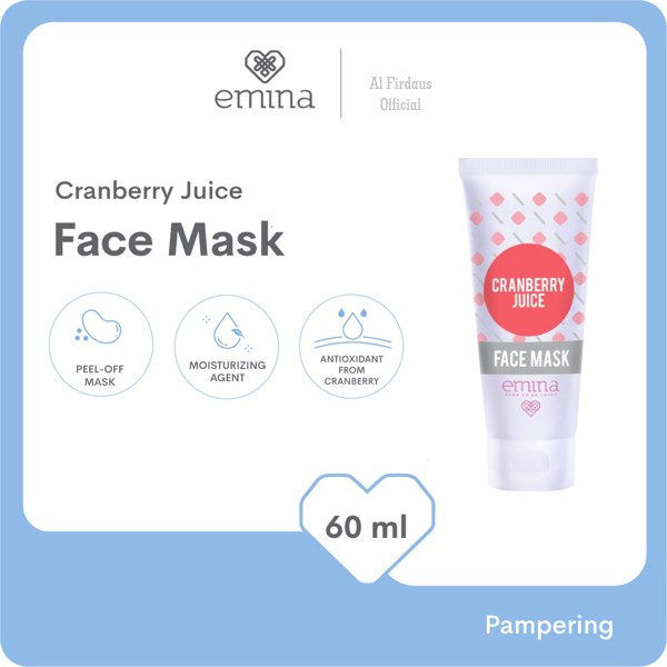 ✨ AKU MURAH ✨ EMINA Cranberry Juicy Face Mask 60 ML / MASKER WAJAH [BPOM]
