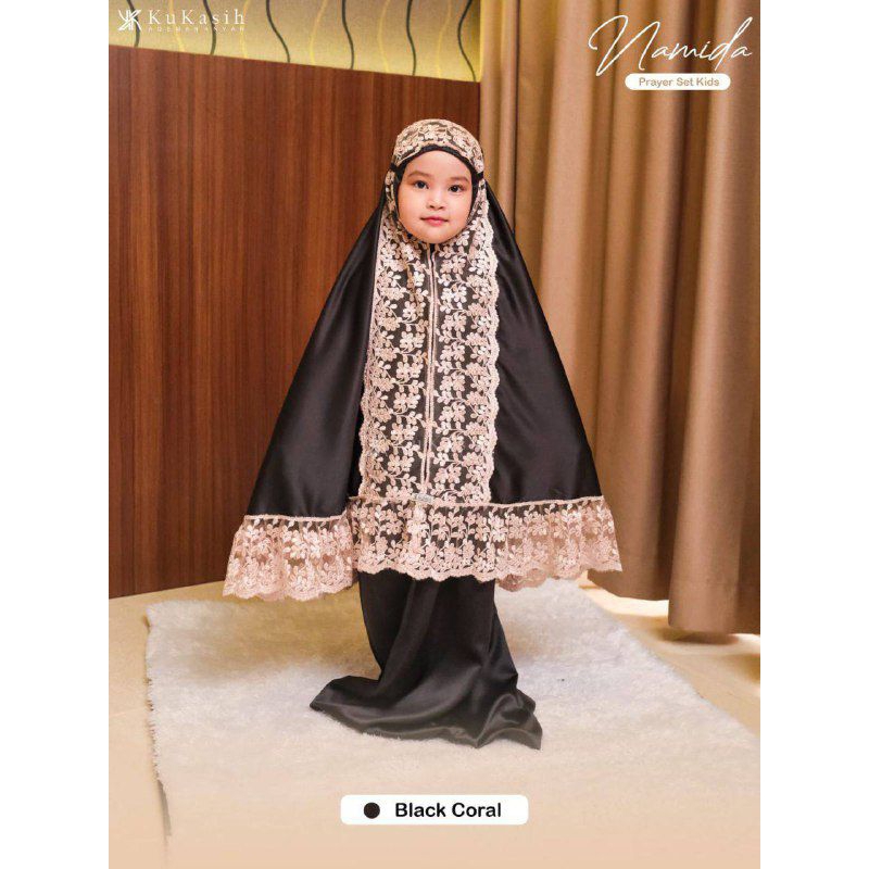 MUKENA NAMIDA PRAYER SET BY KUKASIH / MUKENA ANAK / MUKENA BORDIR / MUKENA POLOS / DISKON 20%