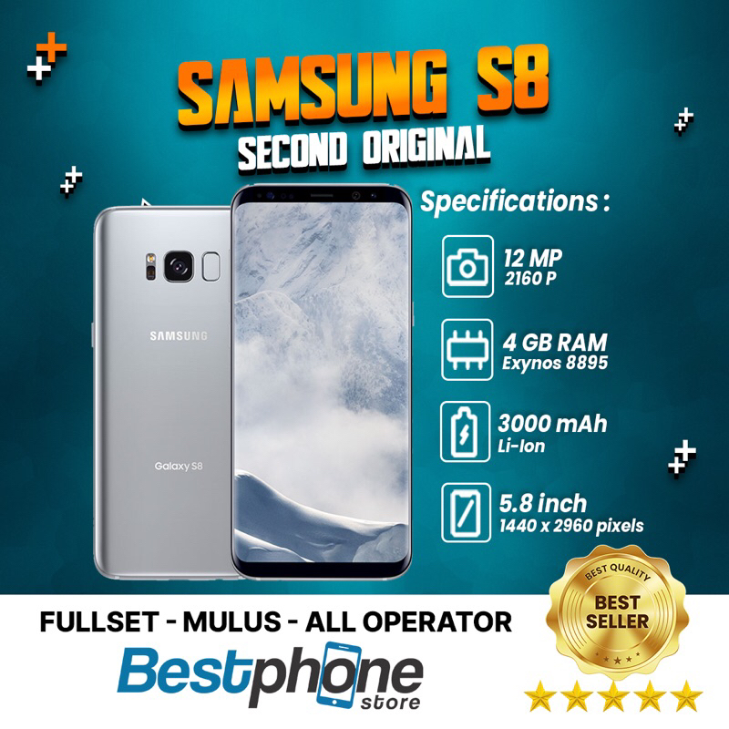 Samsung Galaxy S8 64 Samsung Second Original 100% Terawat Fullset