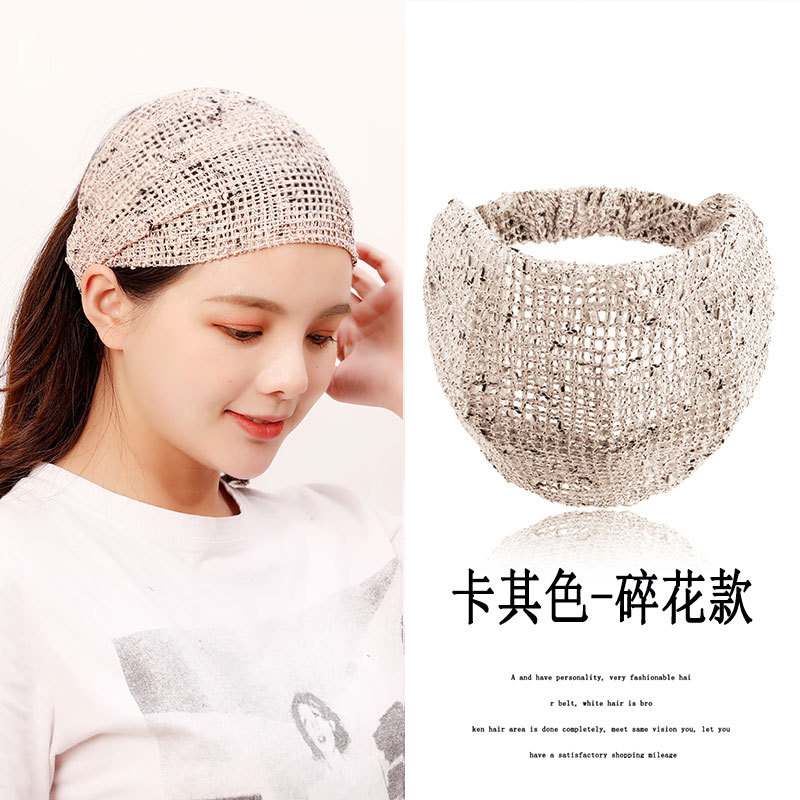 bandana wanita Rambut Band Wanita Bertepi Lebar Menutupi Rambut Putih Ring Kepala Korea Fashion Renda Cuci Muka Press Rambut Sorban Tutup Kepala Ring Kepala Musim Panas Hiasan Kepala Hairband turban dewasa HeadBand