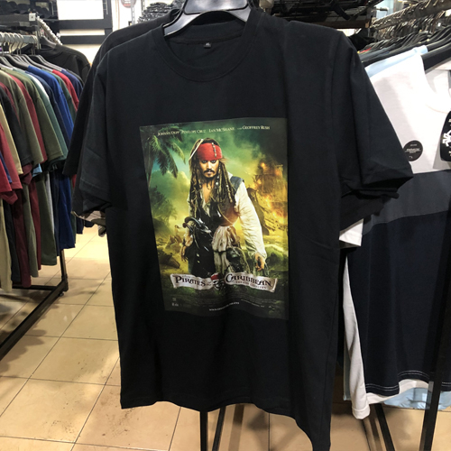 Kaos Pirates of the Caribbean Tshirt Bahan Katun Casual Unisex T-SHIRT [BISA COD]