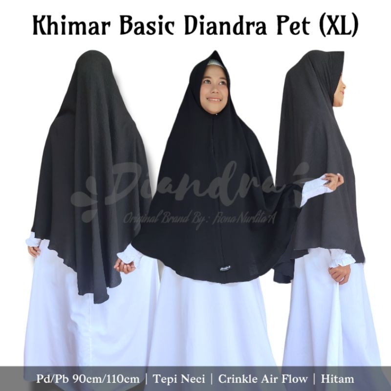 •NaraAishwa•Jilbab Crinkle Air Flow Syar'i XL Kerudung Crinkle Air Flow Khimar Crinkle Syar'i Pet An