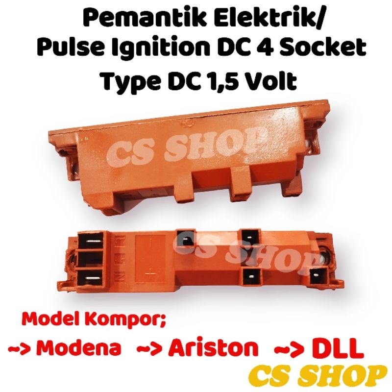 pemantik kompor listrik tanam modena 4 socket DC Pulse ignition