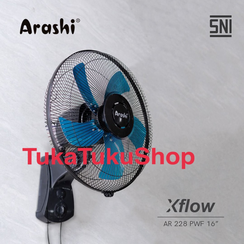Kipas Angin Dinding Besi 16Inch Arashi