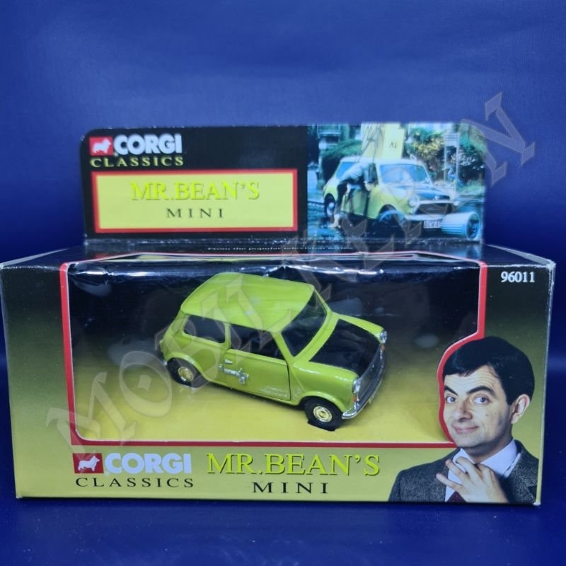 Diecast 1:43 Corgi Classics Mr Bean's Mini Yellow ban karet limited edition