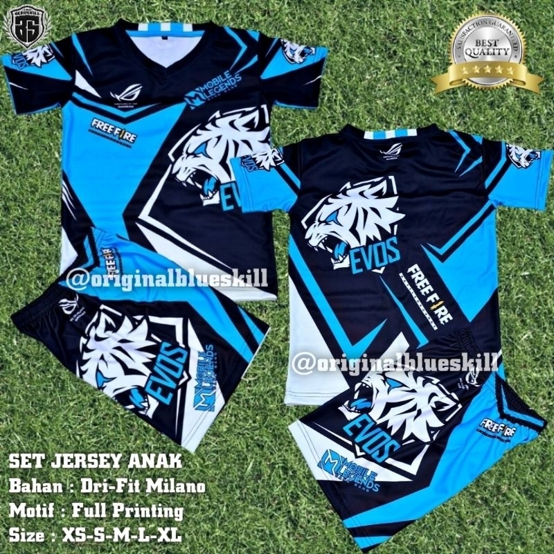 Setelan jersey bulutangkis / setelan olahraga badminton anak / setelan volly anak / setelan futsal anak / pakaian olahraga anak