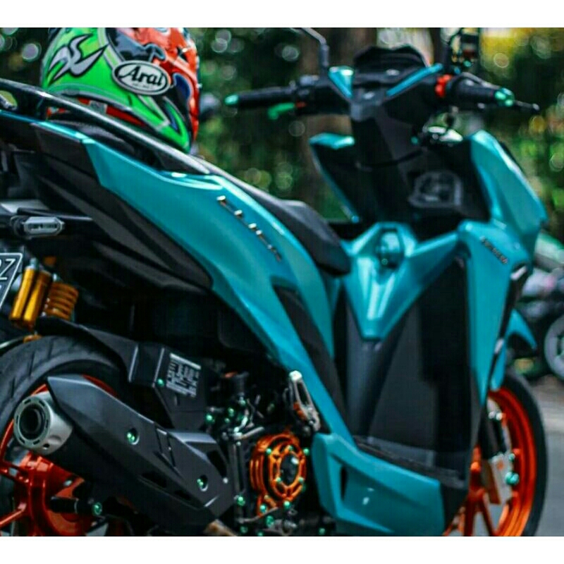 cat motor/mobil warna hijau tosca metalik